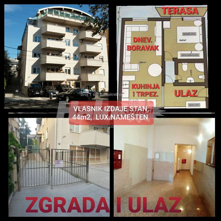 44m², Namešten, ful.opremljen,Fon, Bul.Oslobođenja — 3