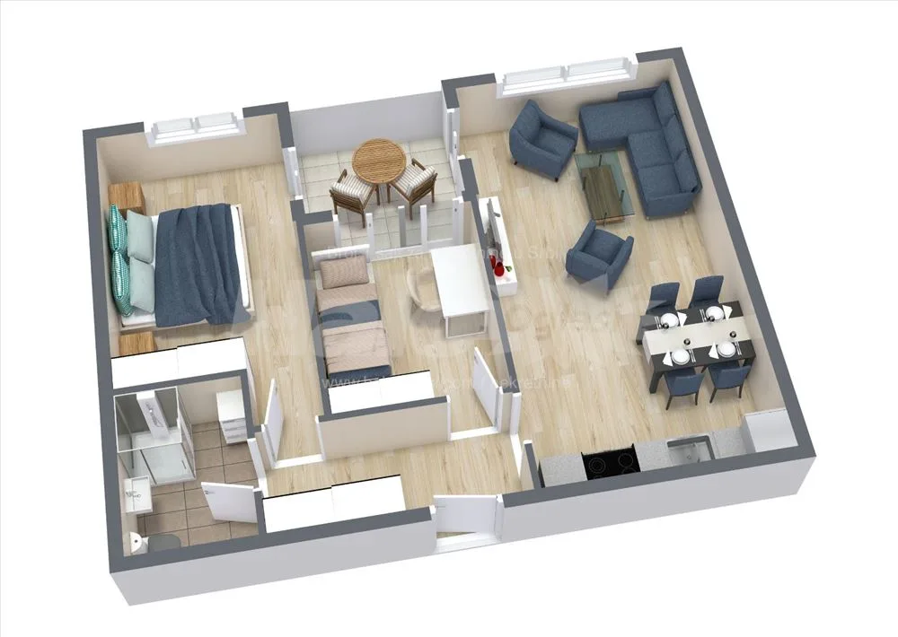 57,98 m2 - Kompleks 25. Maj Residences Mladenovac — 2