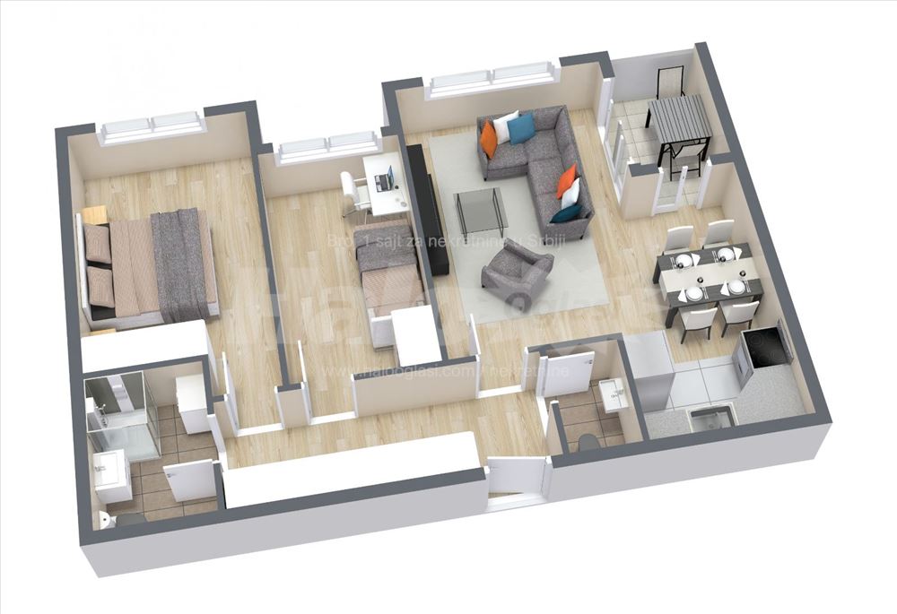 65,03 m2 - Kompleks 25. Maj Residences Mladenovac — 2