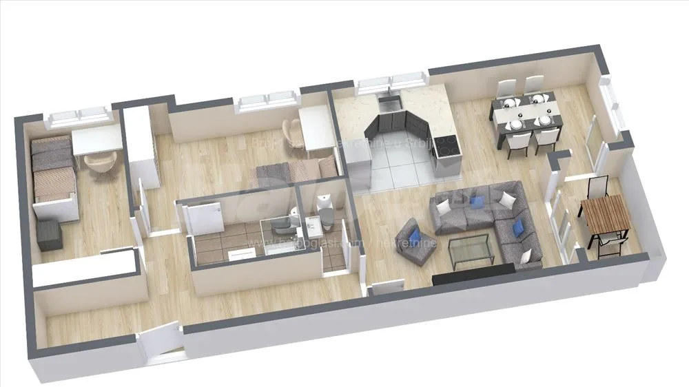 67,24 m2 - Kompleks 25. Maj Residences Mladenovac — 2