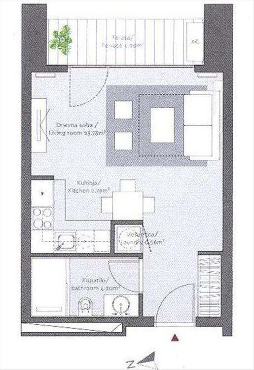 Beograd na vodi, Terra, namešten lux studio, 36m2 — 10