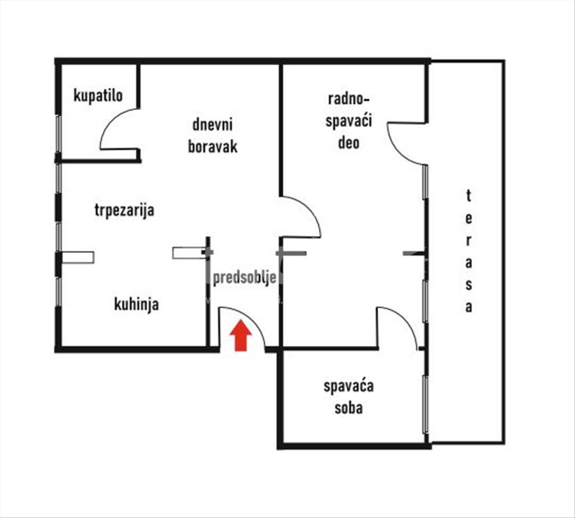 Cvijićeva 45m2+terasa 10m2, dvoiposoban opremljen — 15