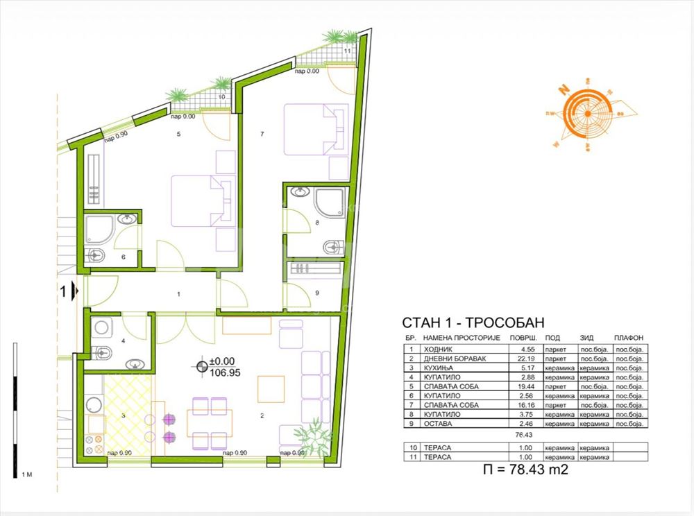 Dalmatinska, odlična investicija, 3,0 ili 3 studia — 4