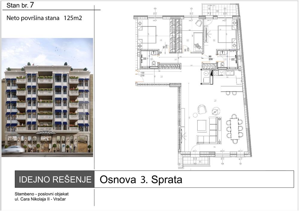 Direktna ponuda - prelep stan sa tri spavaće sobe — 14