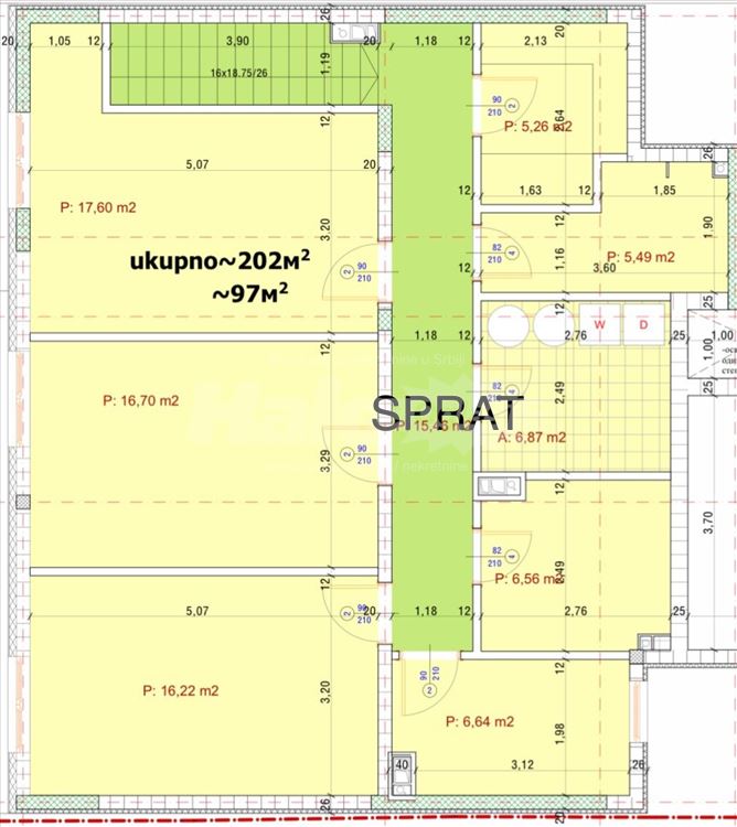 DORĆOL,Stari Grad,Vojvode Dobrnjca,Penthouse 196m2 — 7