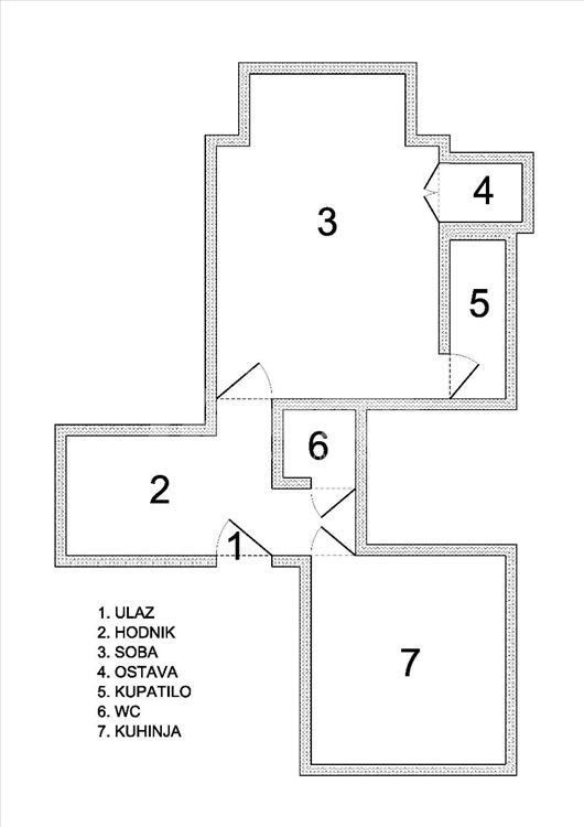 Dvosoban stan, 53m2, uknjizen, Centar grada — 3