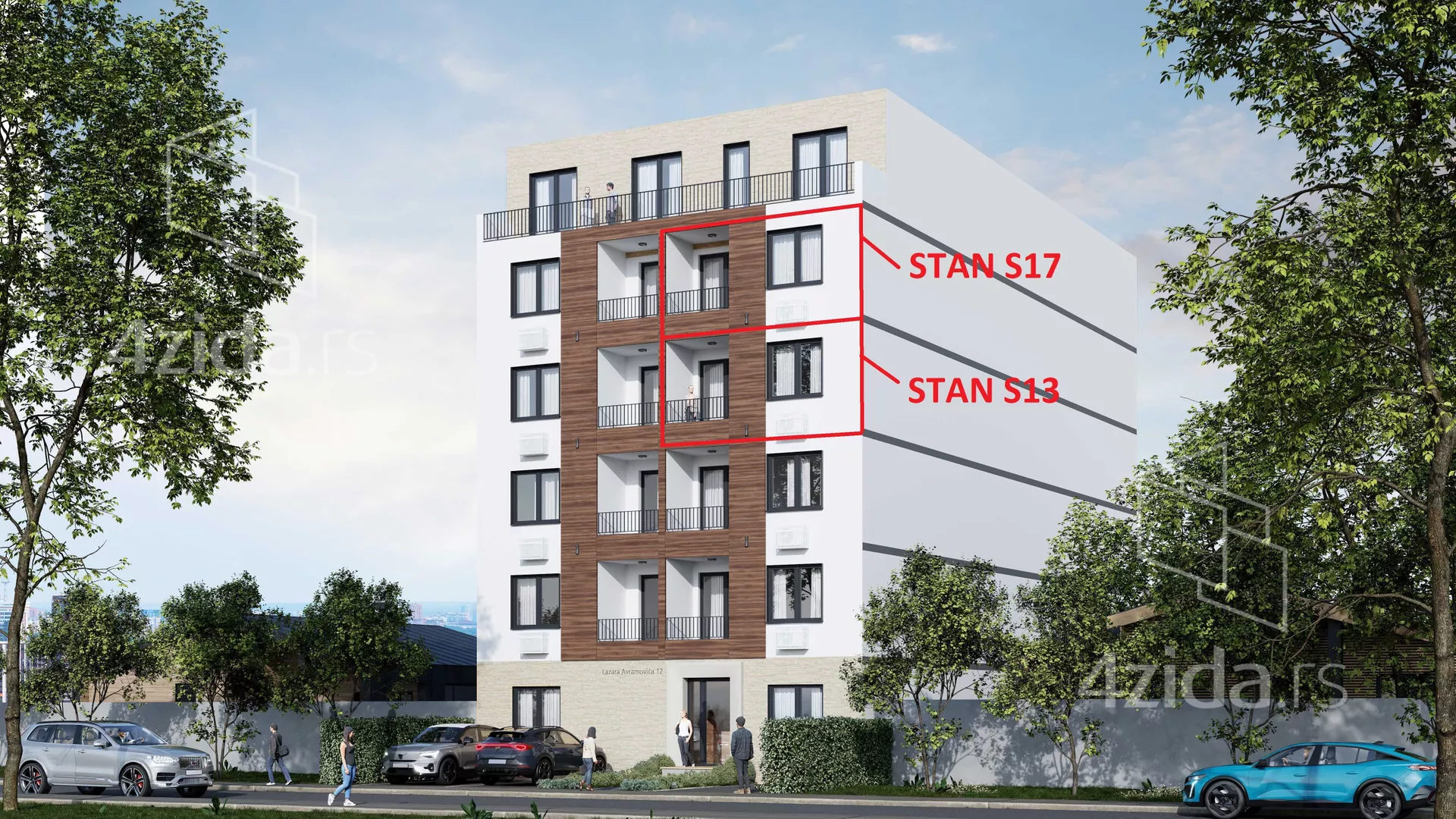 Dvosoban stan na prodaju, Lazara Avramovića, 129.570€, 43m² — 2