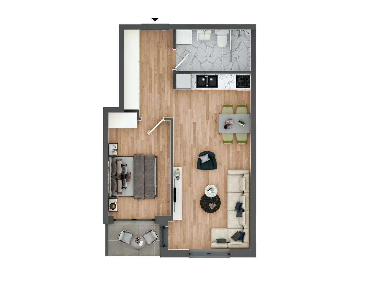 Dvosoban stan na prodaju, Lazara Avramovića, 129.570€, 43m² — 4