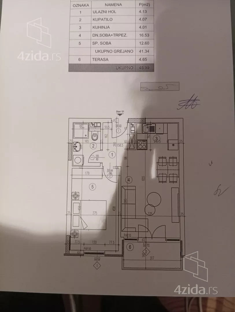 Dvosoban stan na prodaju, Mirka Milojkovića, 143.980€, 46m² — 2