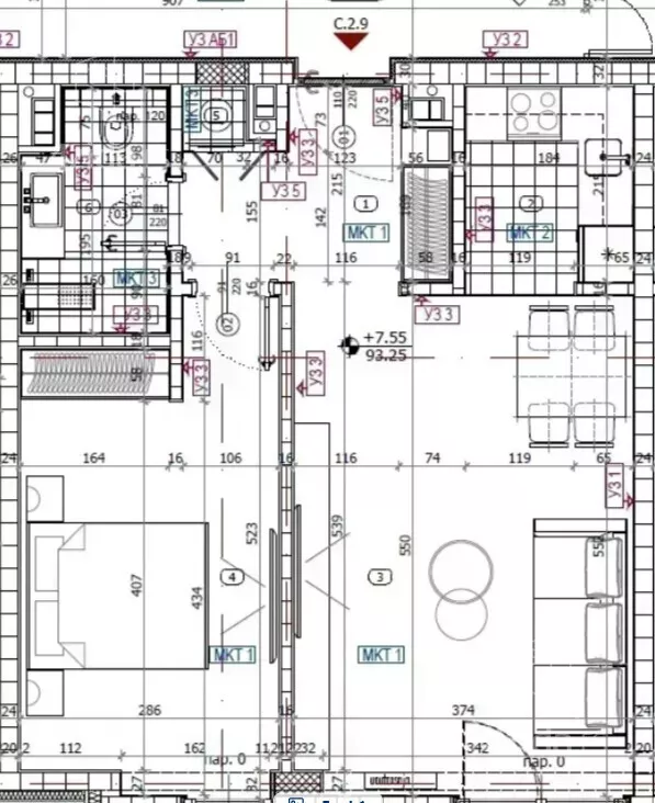 Dvosoban stan na prodaju, Vojvođanska 140, 119.850€, 51m² — 4