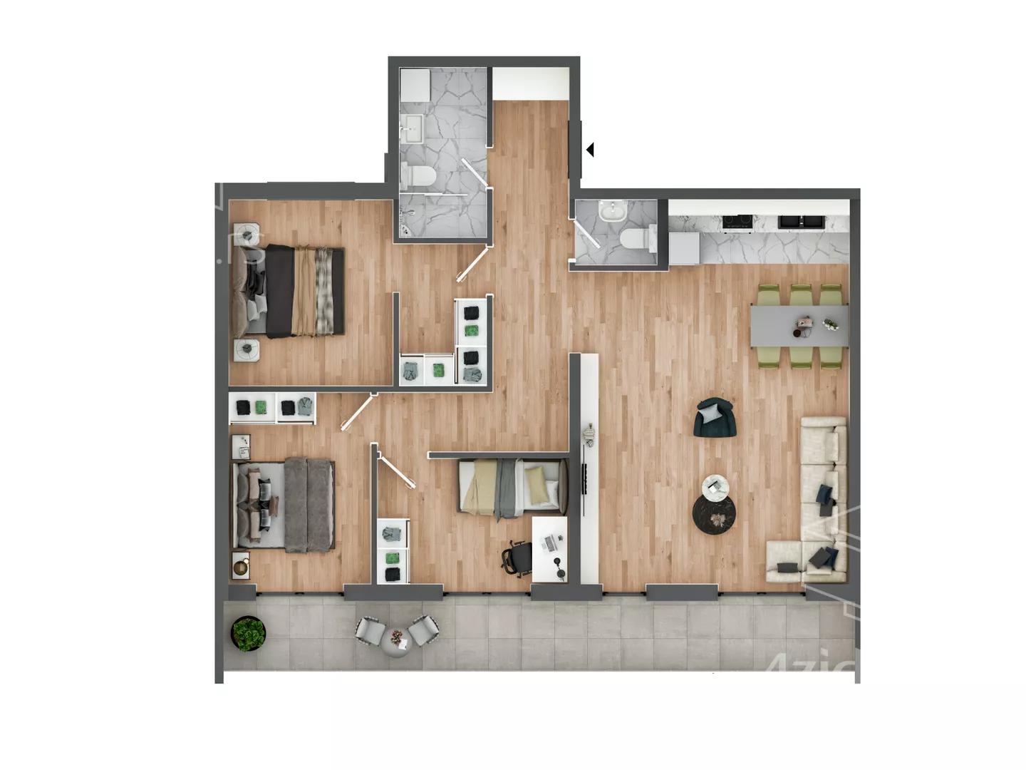 Četvorosoban stan na prodaju, Lazara Avramovića, 245.910€, 81m² — 5