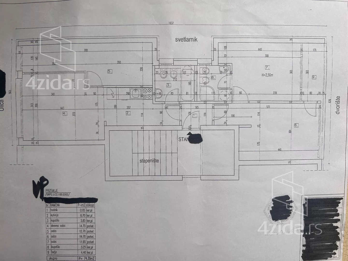 Četvorosoban stan na prodaju, Resavska, 467.000€, 74m² — 2