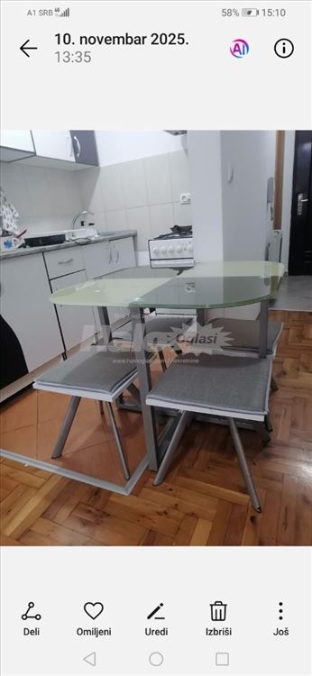Izdajem garsonjeru 25m2 Danilova 13 Mirijevo — 6