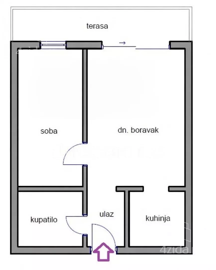 Jednoiposoban stan na prodaju, Kumodraž, 179.000€, 46m² — 13