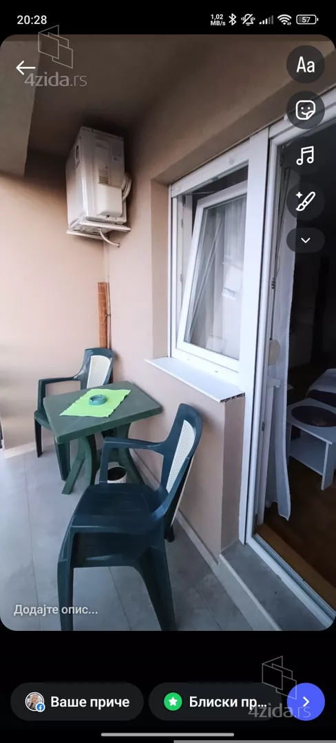 Jednoiposoban stan za izdavanje, Vojvode Vlahovića Zvezdara, 500€, 33m² — 15
