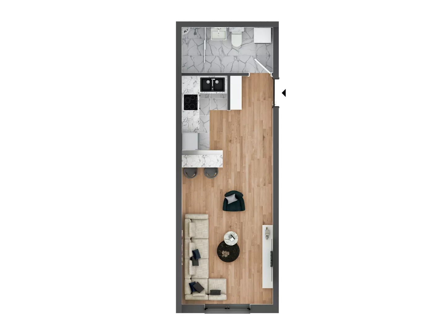Jednosoban stan na prodaju, Lazara Avramovića, 91.760€, 29m² — 5