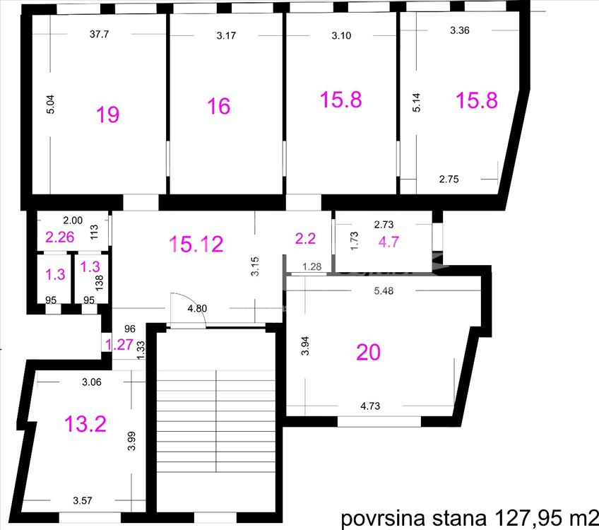 Kancelariski prostor 130m2 .6 kancelarija Terazije — 2