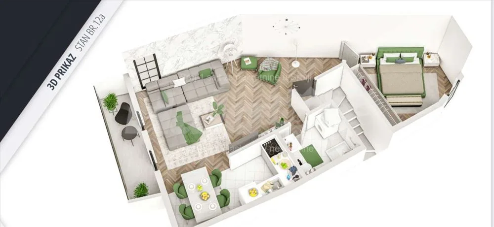 Krnjača 50 m2 jednoiposoban — 4