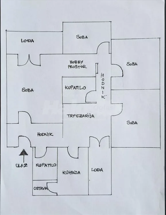 Labudovo brdo, Gočka ulica, I sprat, 3.5sob, 98m2 — 2