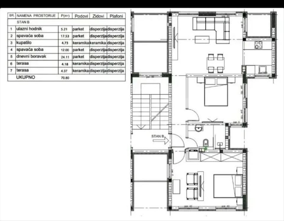Novogradnja! Poslovni apartman 70m²+70m² dvorišta — 9