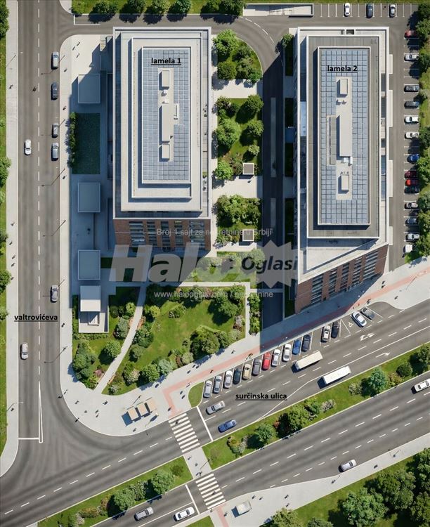 Ledine, ugao Surčinske i Valtrovićeve u izgradnji — 2