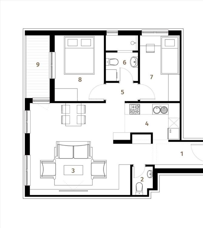Lekino Brdo Dvoiposoban stan 62,73m² – Lekino brd — 3
