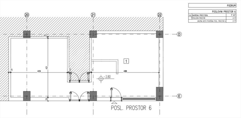 Lokal u poslovnom centru Crnotravska 7-9 — 2