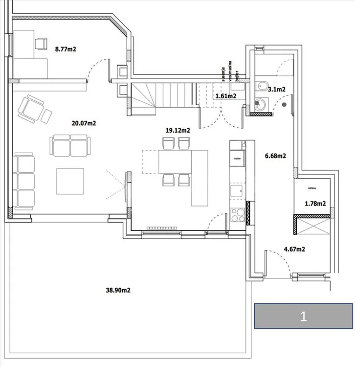 Lux Duplex stan sa dvoristem i terasom (Vidikovac) — 2