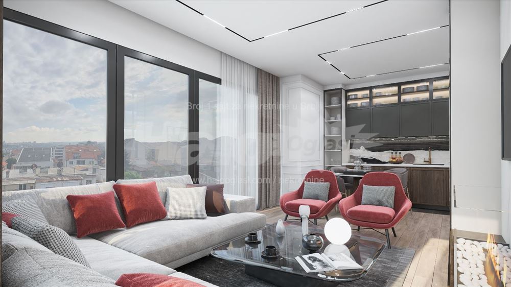 Lux novogradnja. 44m2. Dvosoban stan — 8