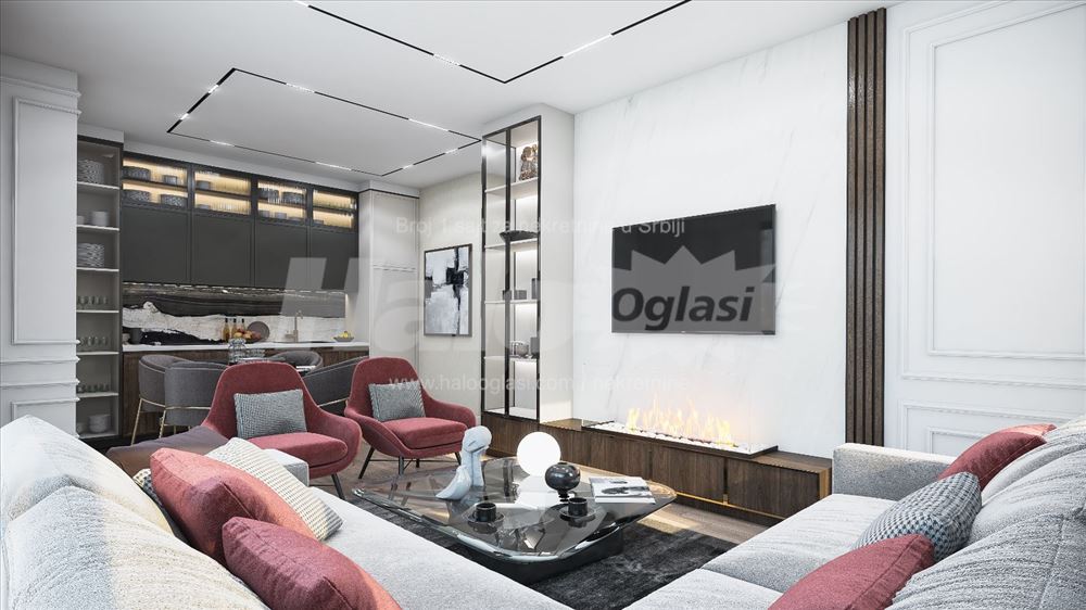Lux novogradnja. 44m2. Dvosoban stan — 9