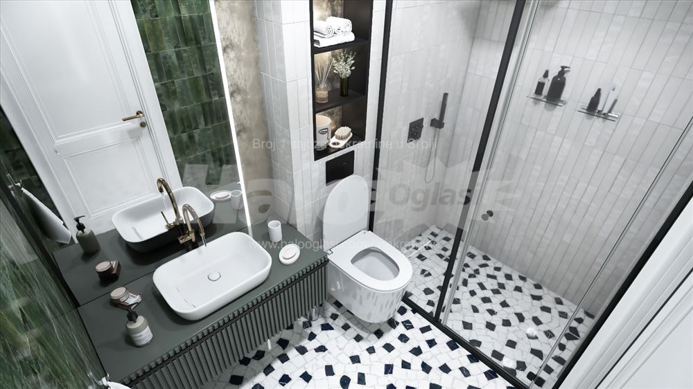 Lux novogradnja. 44m2. Dvosoban stan — 12