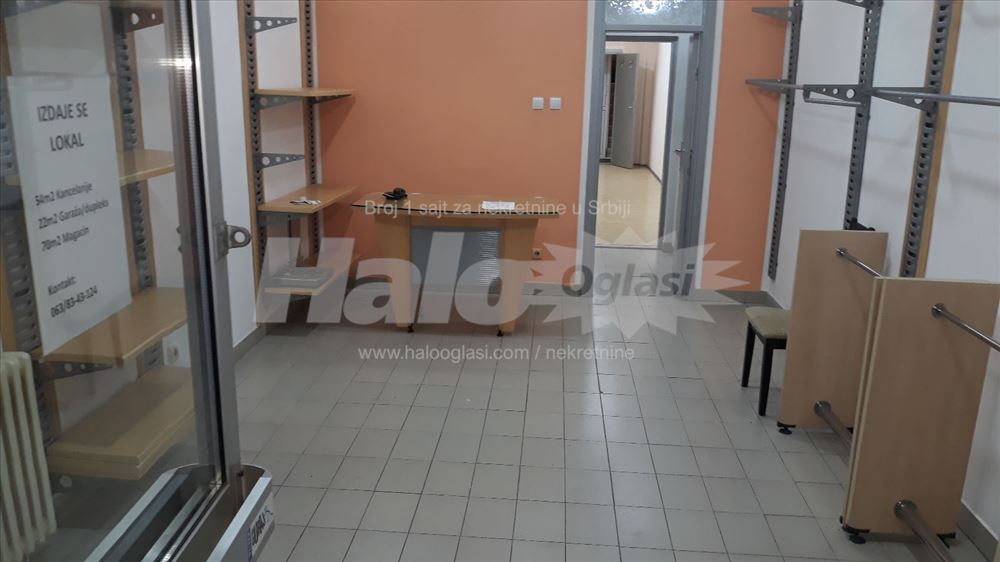 Novi Beograd YUBC Poslovni lokal 75m2x75m2 — 2