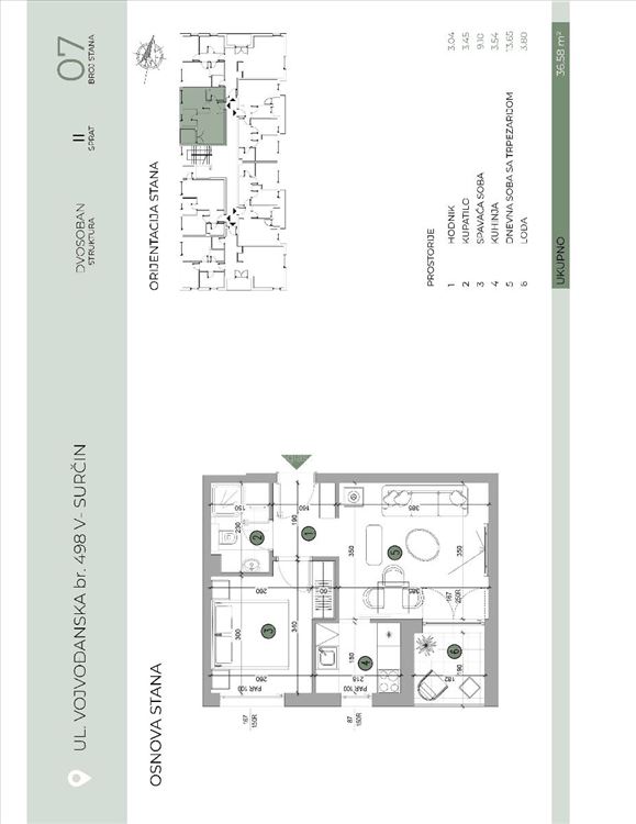 Novi blok ,,Ledine" -81m2+41m2  useljivo — 8