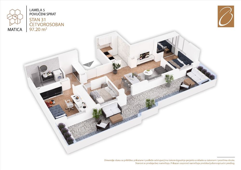 Novogradnja Mirijevo Četvorosoban — 2