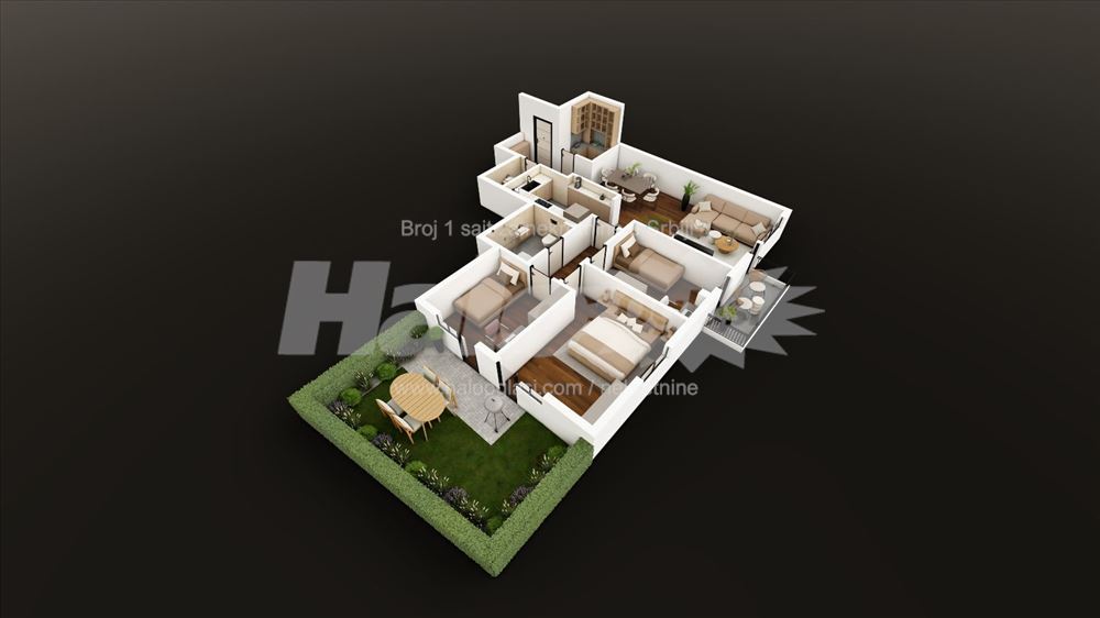 Novogradnja Mladenovac - stan 50m2 + dvoriste 47m2 — 4