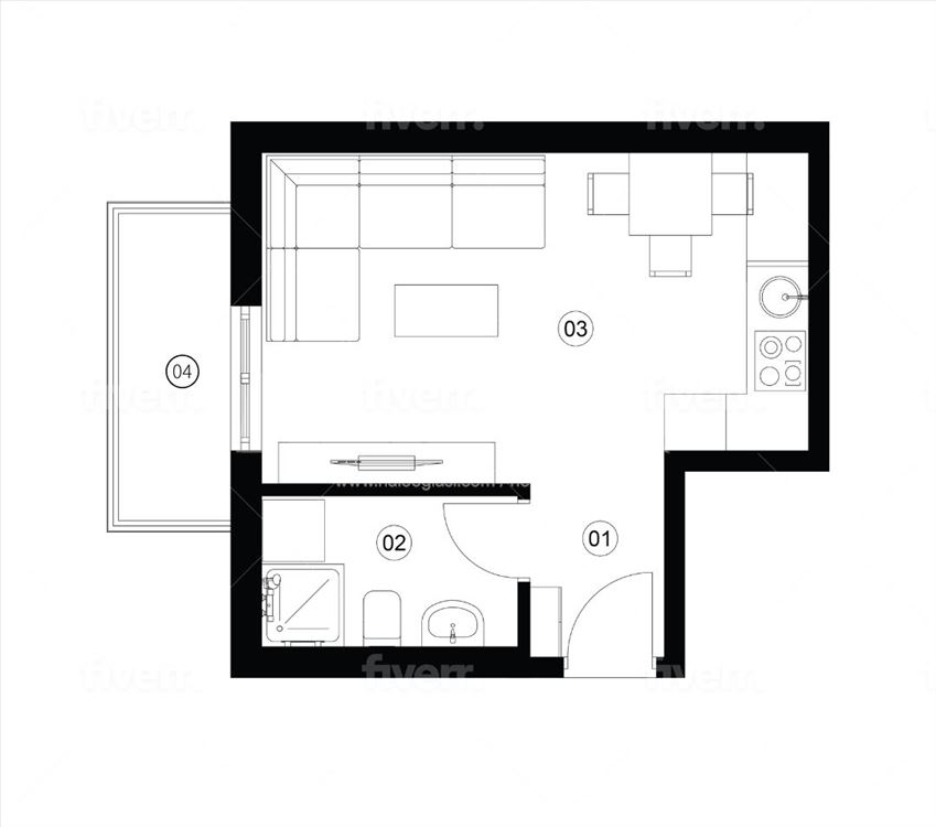 Novogradnja - Učiteljsko Naselje - Garsonjera 27m2 — 5
