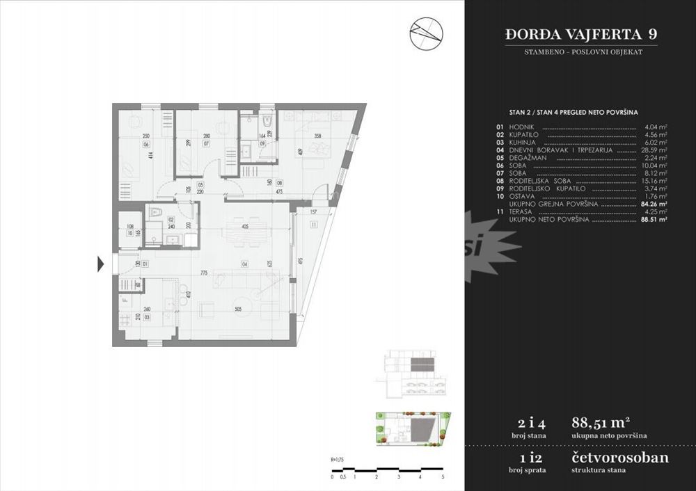 Novogradnja Vracar Djordja Vajferta 9 — 3