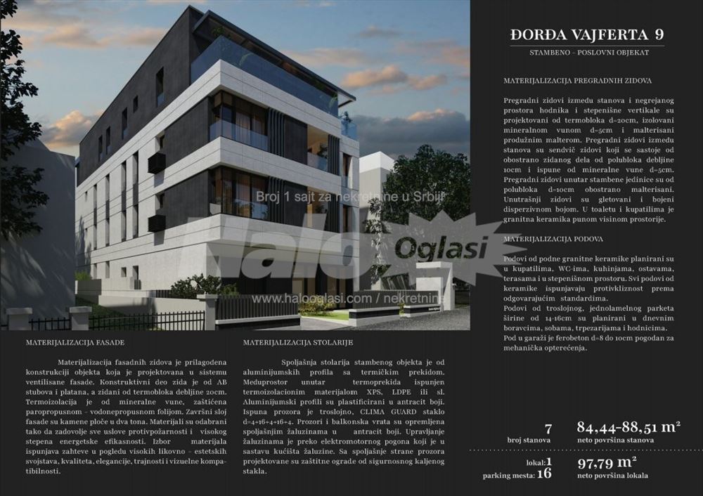 Novogradnja Vracar Djordja Vajferta 9 — 10