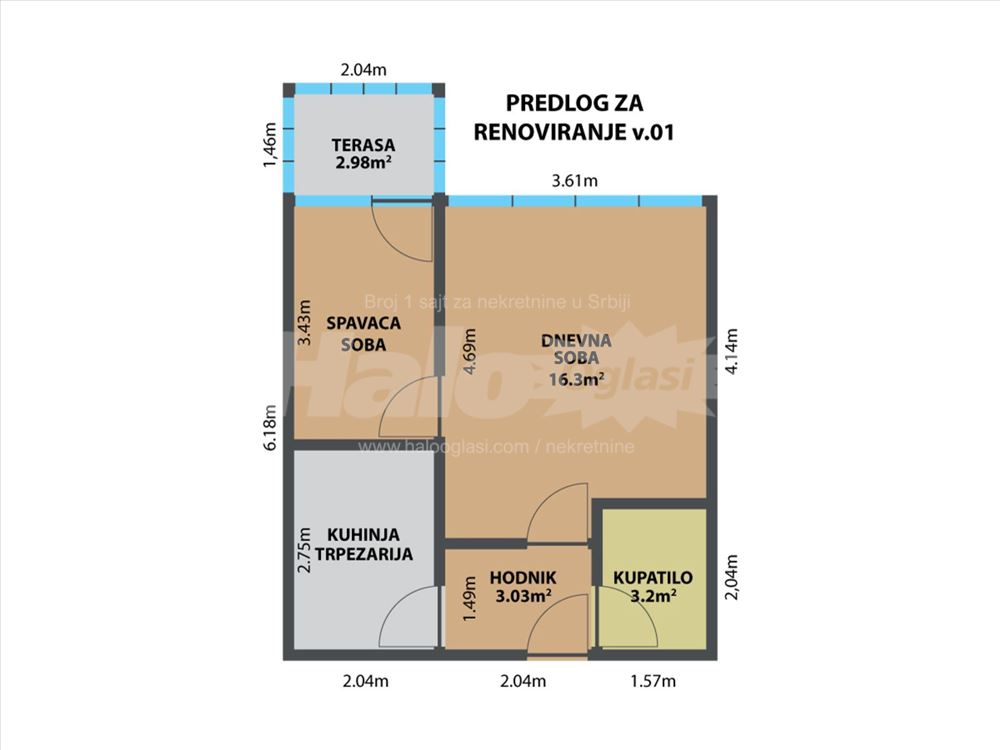 Odličan stan na super lokaciji – Vukov spomenik — 11