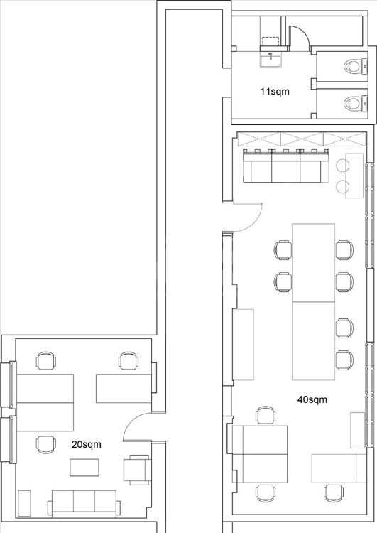 Opremljena kancelarija 60m2 — 5