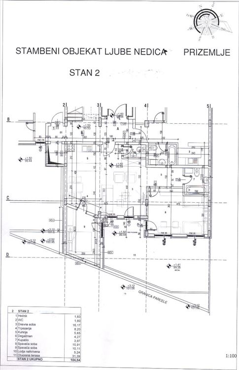 Prodaja stana 73m2 + dvoriste 31m2 , Dusanovac — 12