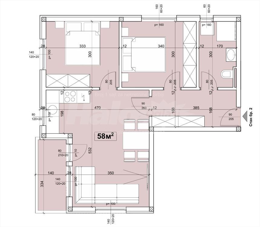 Prodajem Lux stan 58 m2 u Batajnici — 7