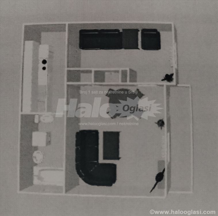 Renoviran, 1 iposoban, Može kredit, Karaburma — 12