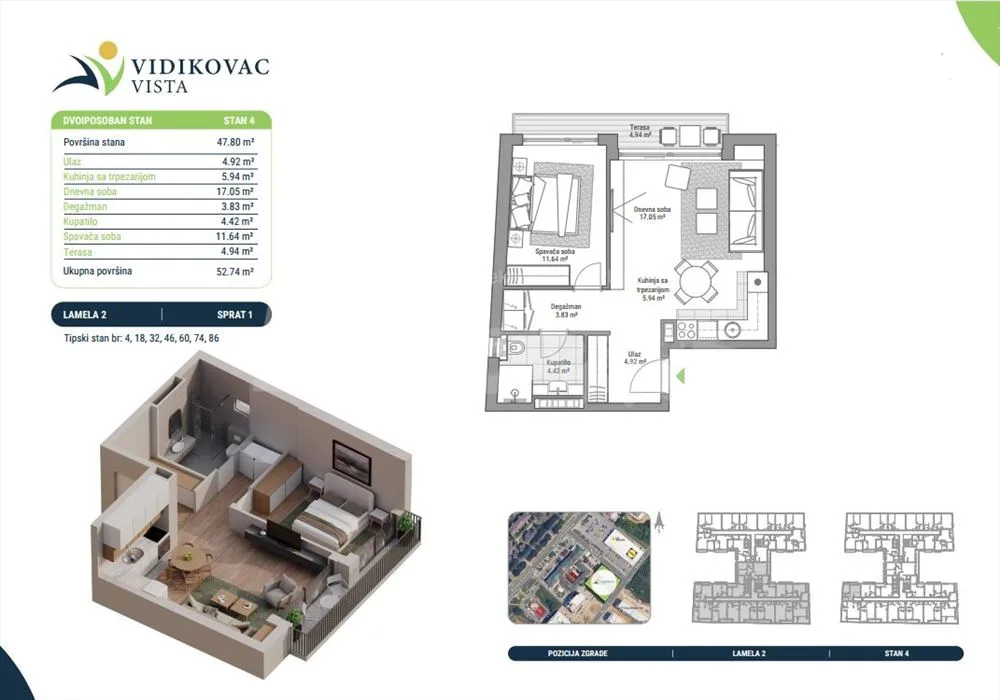 Stambeno - poslovni kompleks   "Vidikovac Vista". — 12