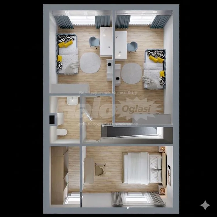 Stan 105m2 sa lepim pogledom sa 2-3 ara placa — 5