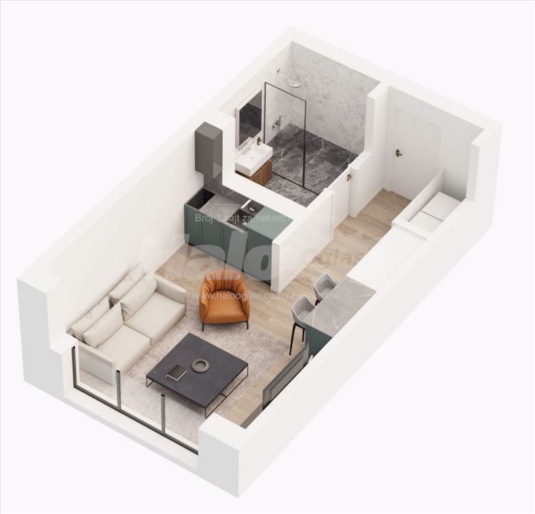 Banovo Brdo Residence. Lux (Garsonjera) Useljivo! — 5