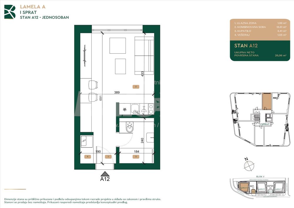Banovo Brdo Residence. Lux (Garsonjera) Useljivo! — 6