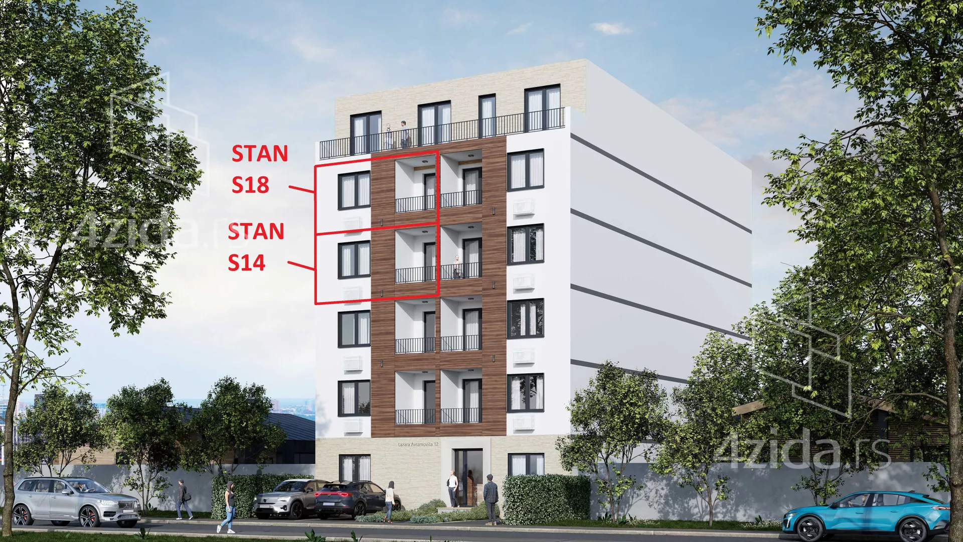 Trosoban stan na prodaju, Lazara Avramovića, 163.470€, 54m² — 2