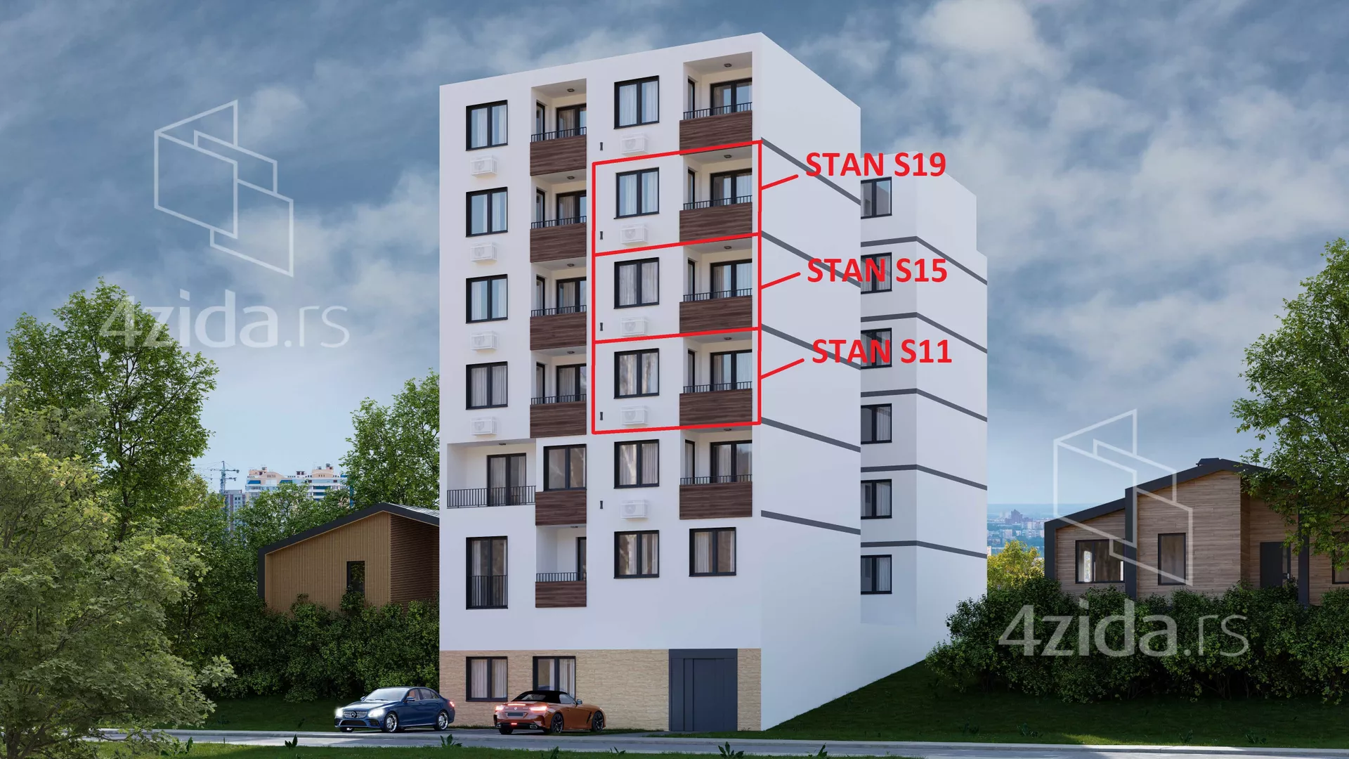 Trosoban stan na prodaju, Lazara Avramovića, 170.340€, 56m² — 2