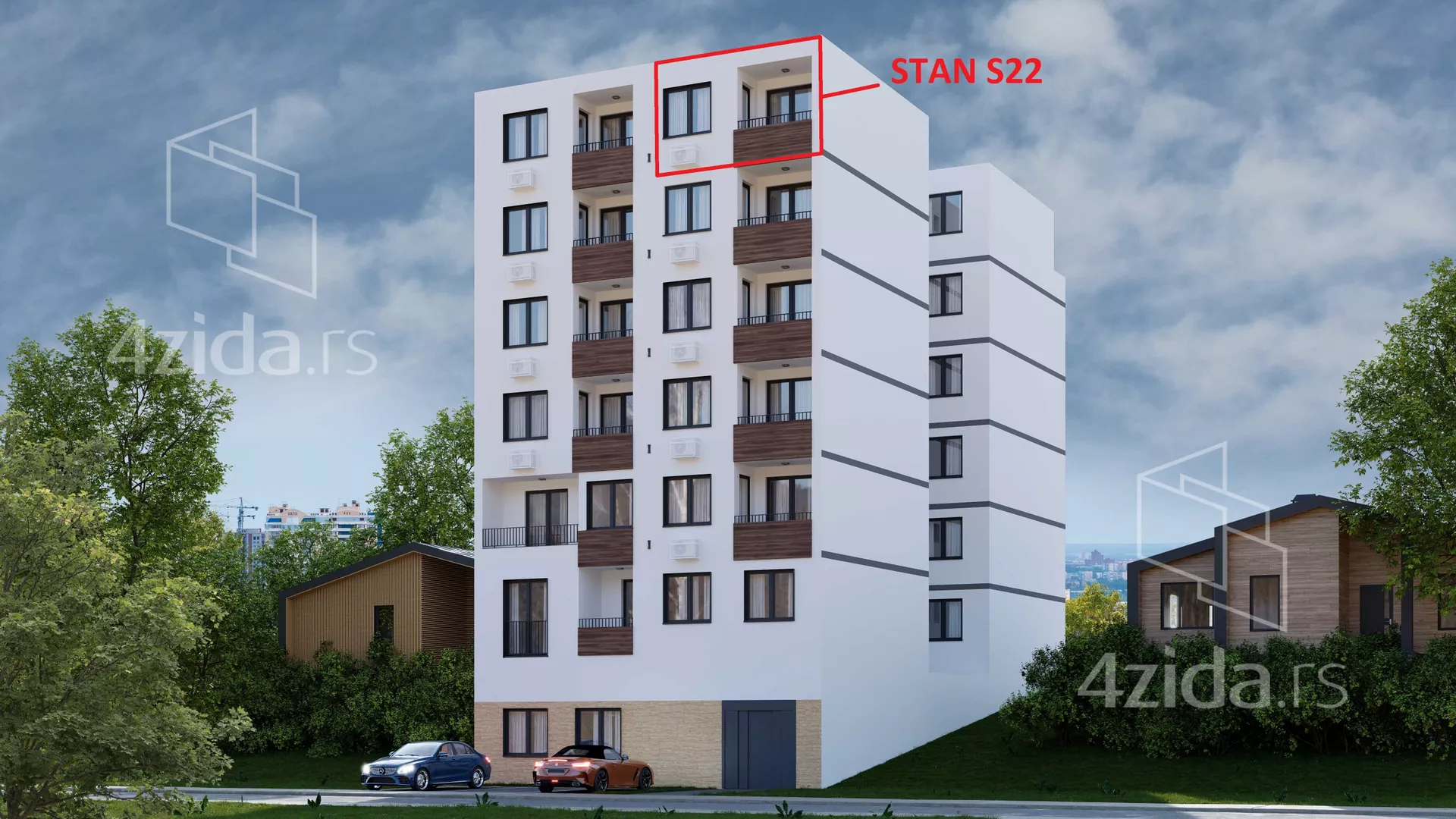Trosoban stan na prodaju, Lazara Avramovića, 170.670€, 57m² — 2